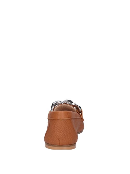 Leather loafers. CASADEI | CASA140CARAMELLO
