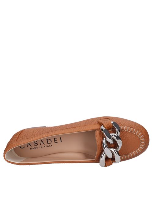 Leather loafers. CASADEI | CASA140CARAMELLO