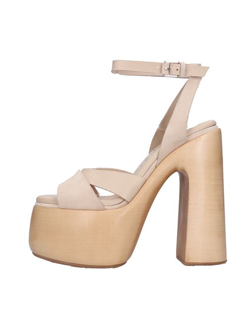 Leather and suede sandals CASADEI | CASA143BEIGE