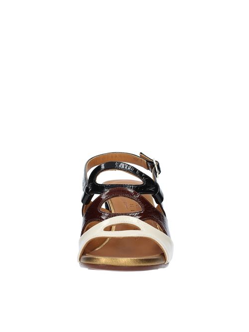 Leather sandals CHIE MIHARA | BELIA-PNERO-MARRONE-BEIGE