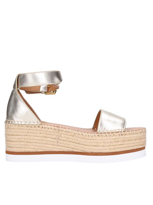 Leather sandals SEE BY CHLOE' | SB32201A 17010PLATINO
