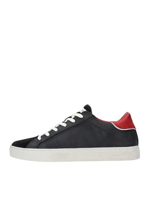 Leather and suede trainers model 11521PP2.20 CRIME LONDON | 11521PP2.20NERO-ROSSO