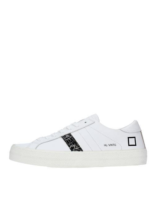 Sneakers in pelle D.A.T.E. | HILL LOW VINTAGE CALFBIANCO-NERO