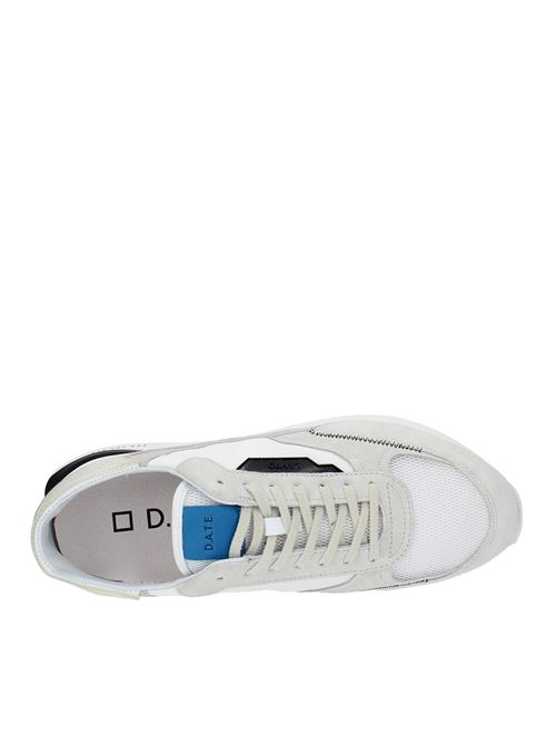 M381-LM-NY-WH trainers in leather, suede and fabric D.A.T.E. | M381-LM-NY-WHBIANCO-BEIGE
