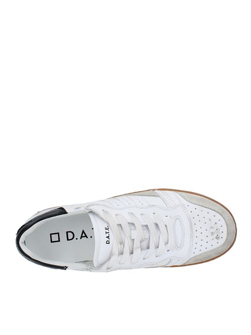 Leather sneakers D.A.T.E. | SPORTY LOW CALFBIANCO-NERO