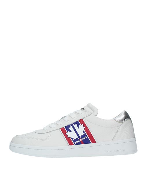 Sneakers in pelle DSQUARED2 | SNM0178 25102624 1062BIANCO-ARGENTO