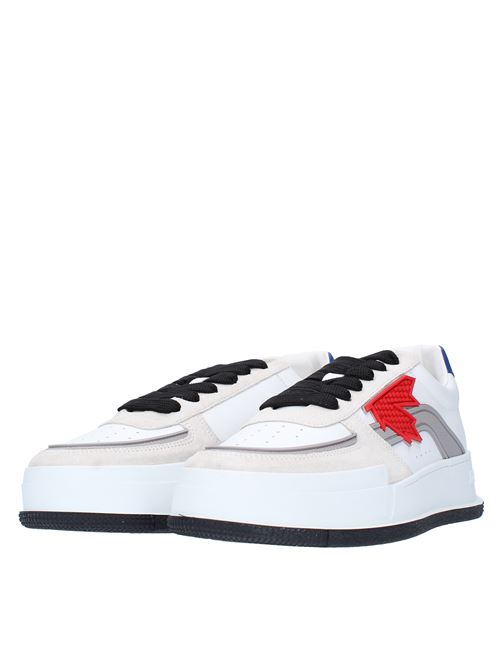 DSQUARED2 CANADIAN trainers in calfskin, velvet and pvc DSQUARED2 | SNM024601506236MULTICOLOR