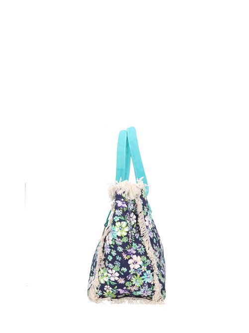 Fabric beach bag EMANUELLE VEE | 531M-FL-50BLU-ACQUA