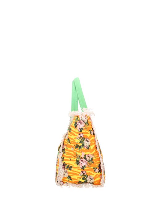 Fabric beach bag EMANUELLE VEE | 531M-FL-50GIALLO