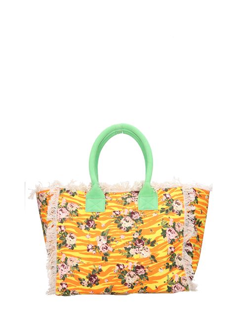 Fabric beach bag EMANUELLE VEE | 531M-FL-50GIALLO