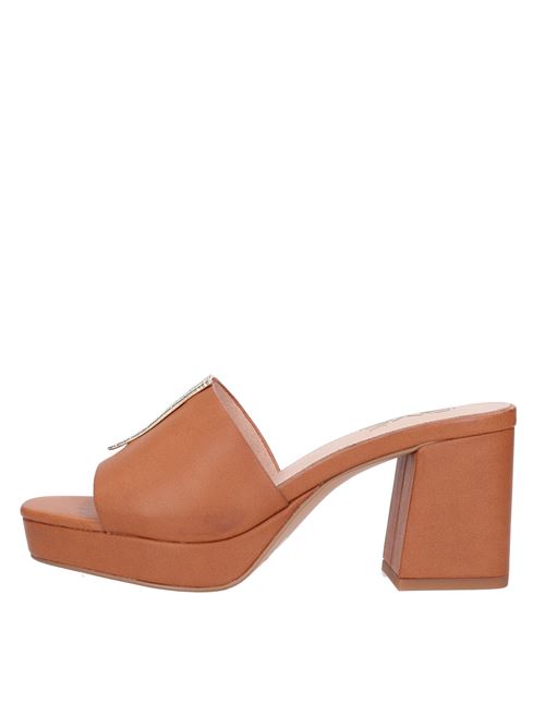 Faux leather mules EXE' | LINA-579TAN