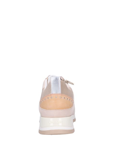 Suede and fabric sneakers GEOX | D25AQA 01122 C5561BEIGE