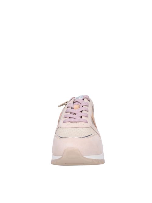 Suede and fabric sneakers GEOX | D25AQA 01122 C5561BEIGE