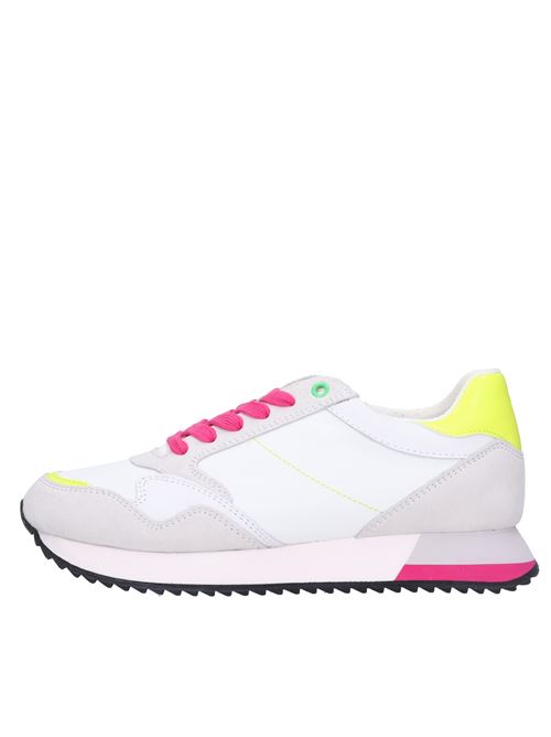 Suede and leather sneakers GEOX | D25RTB 0FU22 C1441BIANCO-GIALLO