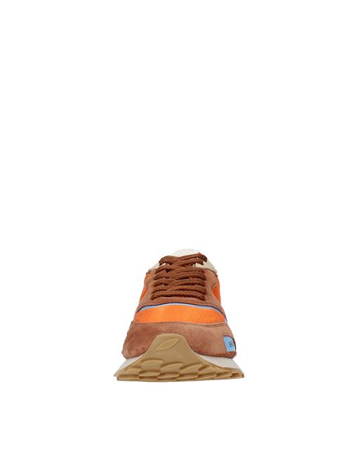 RUSH GR2 trainers in suede and fabric GHOUD | R2LM GS13ARANCIO-MARRONE-CELESTE