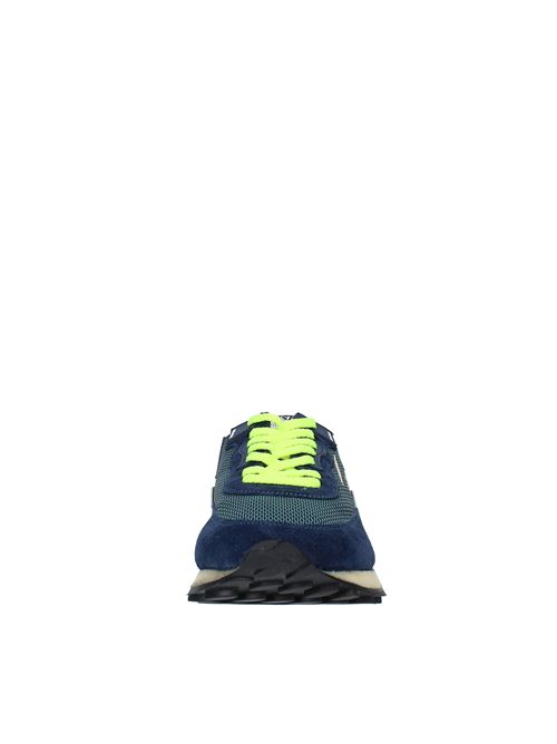 Sneakers modello RUSH GROOVE in camoscio e tessuto GHOUD | RGLM MS03BLU-GIALLO