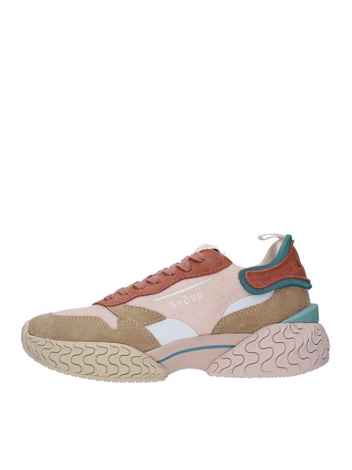 Sneakers modello TYRE in camoscio e tessuto GHOUD | TYLW MS16ROSA-BEIGE