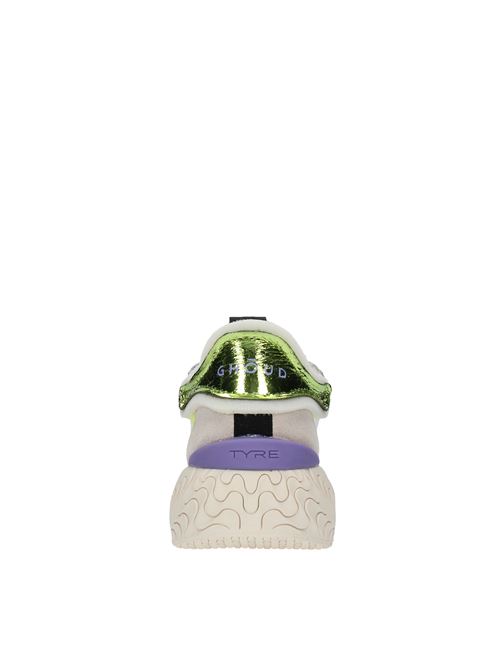 Sneakers modello TYRE in camoscio e tessuto GHOUD | TYLW SP01BIANCO-LIME