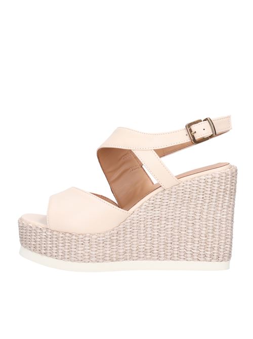 Leather wedge sandals GIANMARCO SORELLI | 2116/VALE/M SOFTYKISS