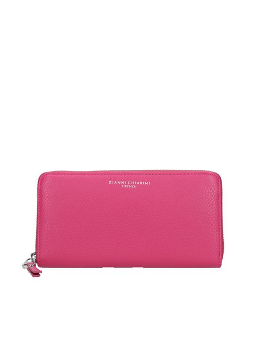Wallet in grained leather GIANNI CHIARINI | 5042 GRNBOUGANVILLE
