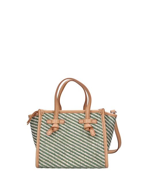 Miss Marcella bag in fabric and leather GIANNI CHIARINI | 8065 SUNFLWVERDE