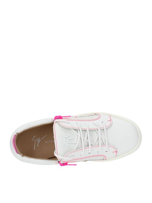 Sneakers in pelle GIUSEPPE ZANOTTI | MAY LOND.SCBIANCO-FUXIA