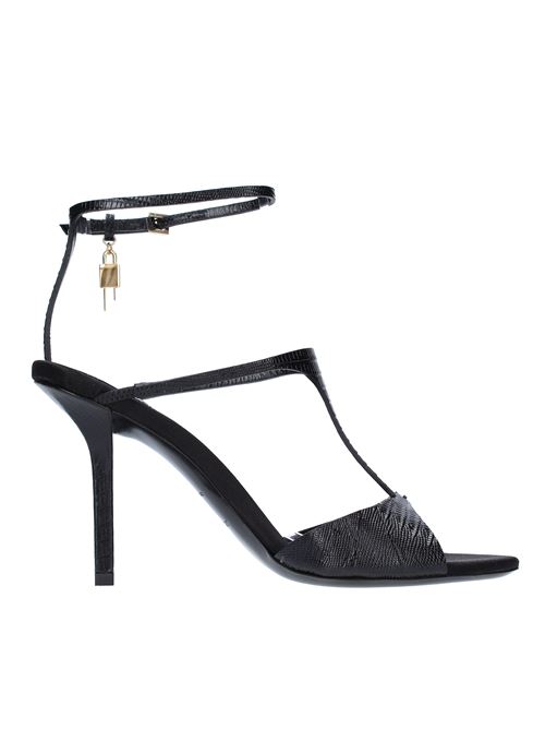 G LOCK GIVENCHY sandals in leather GIVENCHY | BE307EE1R2NERO