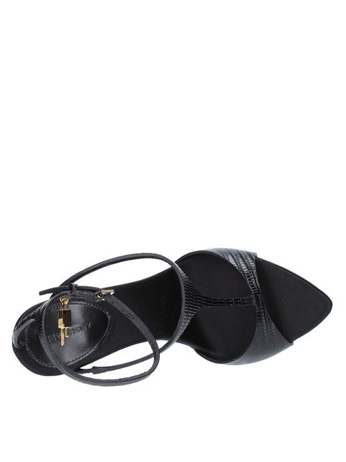 G LOCK GIVENCHY sandals in leather GIVENCHY | BE307EE1R2NERO