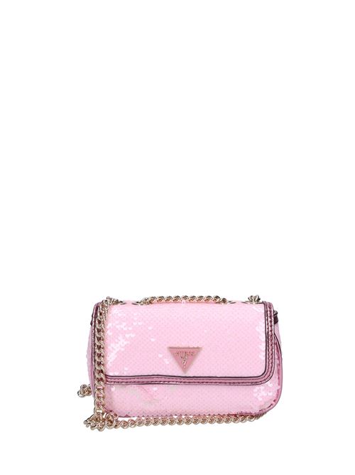 Tracolla in ecopelle e paillettes GUESS | HWEH8700780ROSA