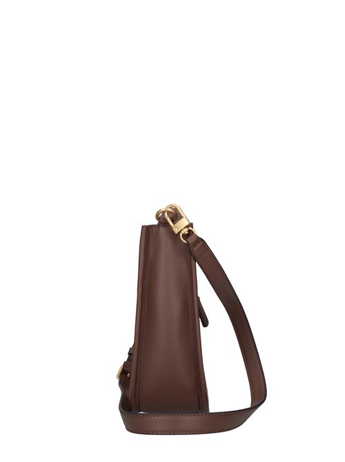Faux leather and fabric shoulder strap GUESS | HWJA787077MARRONE