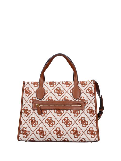 Fabric and faux leather shopper GUESS | HWSE8665220SELLA