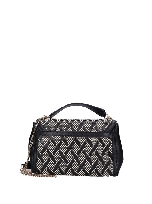 Faux leather and raffia shoulder strap GUESS | HWWR787019NERO