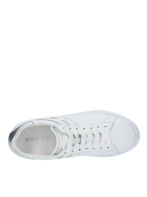 Sneakers in pelle HOGAN | HXW3650J310RNQ0351BIANCO-ARGENTO