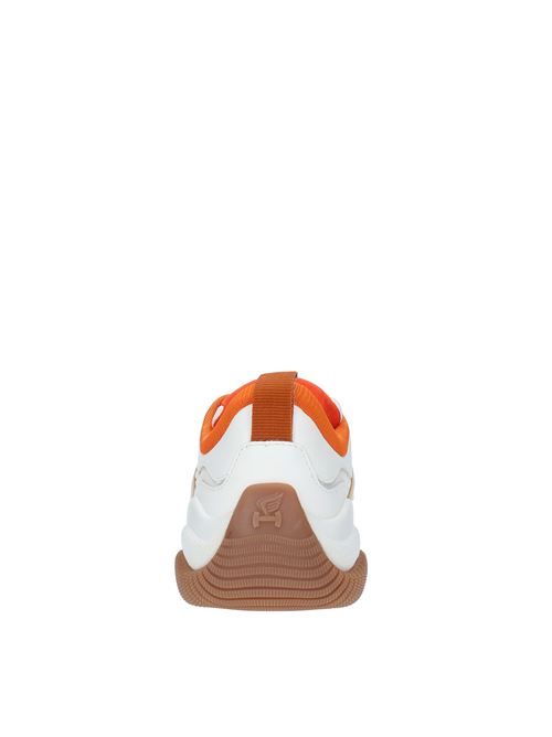 Sneakers in pelle e tessuto HOGAN | HXW5970EA90R7M0MRPBIANCO-BEIGE