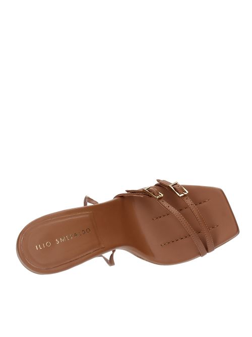 MAEVESANDAL-1 sandals in leather ILIO SMERALDO | MAEVESANDAL-1COGNAC