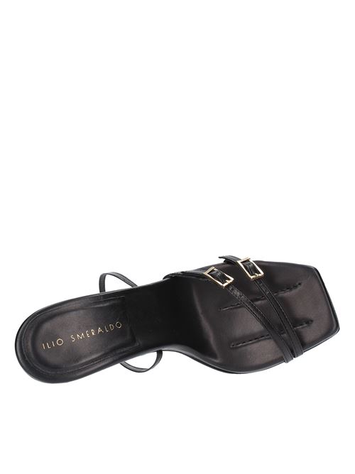 MAEVESANDAL-1 sandals in leather ILIO SMERALDO | MAEVESANDAL-1NERO