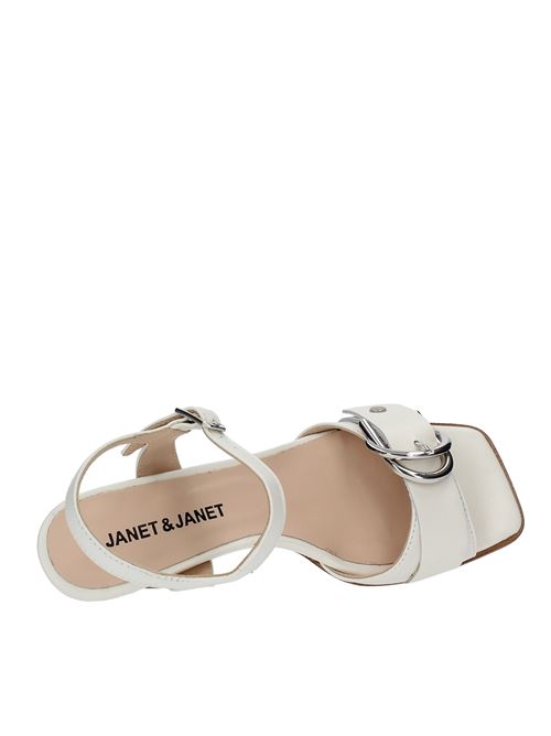 Leather sandals JANET & JANET | 050070 BICEBIANCO