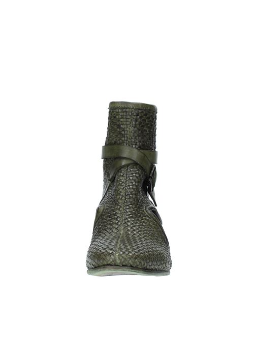 Leather ankle boots JP/DAVID | 3915/22 INTRECCIATOVERDE