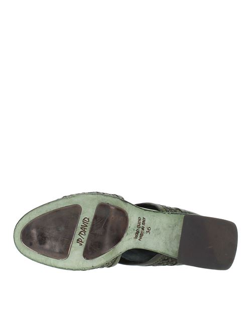Leather ankle boots JP/DAVID | 3915/22 INTRECCIATOVERDE
