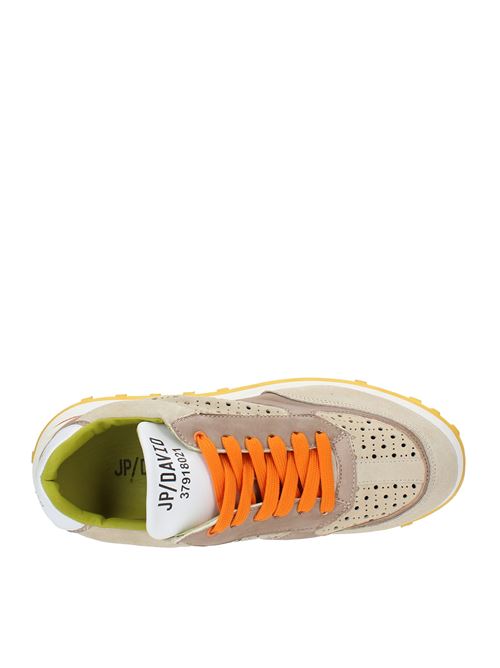 Leather and fabric trainers JP/DAVID | JP2689 V.8 DAINO-PAPUABEIGE