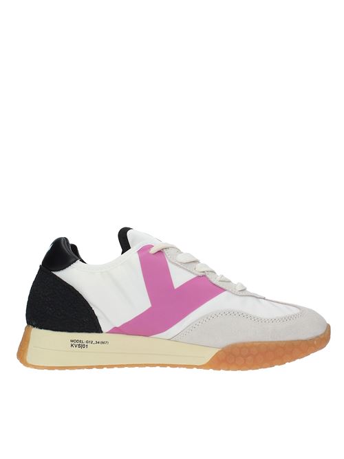 Fabric and suede trainers KEH NOO | S00KW9312BIANCO-FUXIA-GRIGIO
