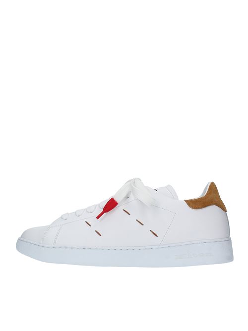 Leather trainers model USSN001X0716A02W KITON | USSN001X0716A02WBIANCO-TERRA