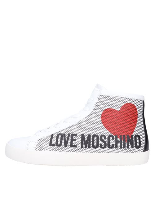 Sneakers in pelle LOVE MOSCHINO | JA15432G1EIA71BBIANCO