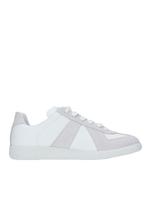 Leather and suede trainers MAISON MARGELA | S57WS0236BIANCO-GRIGIO