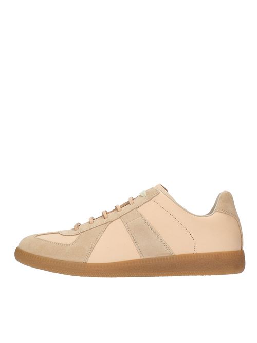 Leather and suede trainers MAISON MARGELA | S57WS0408SABBIA