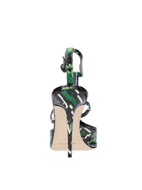 Sandals mod. ZEINAT MANOLO BLAHNIK in python-print leather MANOLO BLAHNIK | 4221414904WVERDE