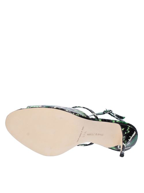 Sandals mod. ZEINAT MANOLO BLAHNIK in python-print leather MANOLO BLAHNIK | 4221414904WVERDE