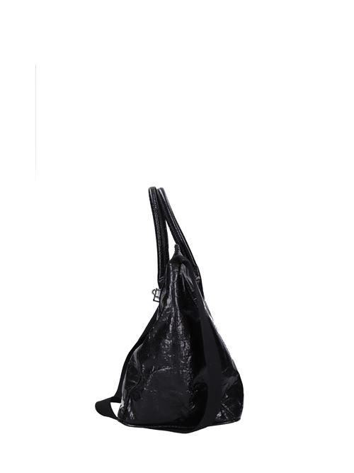 Multi-material shopper MIA BAG | 23110NERO