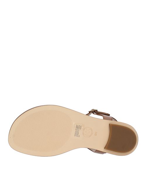 Flat leather thong sandals MICHAEL KORS | 40S1MAFA2LMARRONE