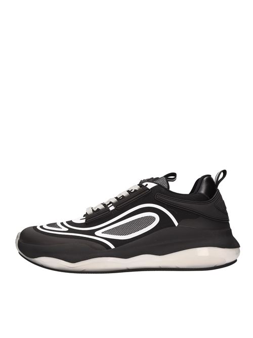 Sneakers in tessuto e gomma MOSCHINO COUTURE | MB10903G1GG29000NERO-BIANCO